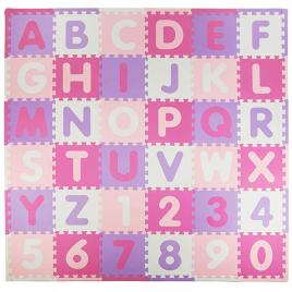 Foam puzzle mat insportline abecino 30 x 30 x 1 cm, 36 pieces,