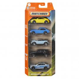 Matchbox set 5 masinute metalice autobahn express vi scara 1:64