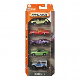 Matchbox set 5 masinute metalice mbx retro ii scara 1:64