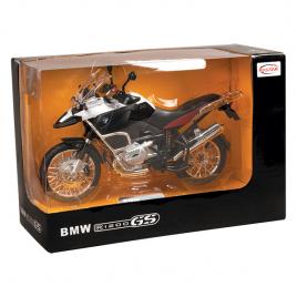 Motocicleta metalica  bmw rs1200 gs alba scara 1 la 9