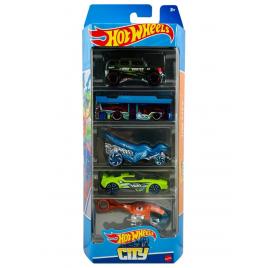 Set 5 masini hot wheels city