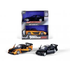 Jada fast & furious legacy series set 2 masinute metalice honda civic si mazda rx-7 scara 1:32