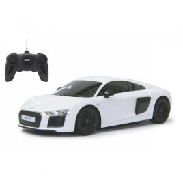 Masina cu telecomanda audi r8 alb cu scara 1 :24