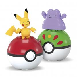 Pokemon mega set doua bile ditto si pikachu 42 piese