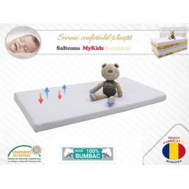 Saltea copii fibra cocos mykids bumbacel 120x60x11 cm