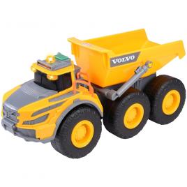 Camion basculant dickie toys volvo articulated hauler 23 cm cu lumini si sunete