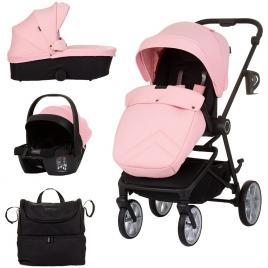 Carucior copii 3 in 1 chipolino linea flamingo