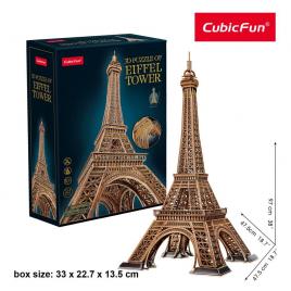 Puzzle 3d turnul eiffel nivel complex 314 piese cubic fun