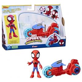 Set motocicleta si figurina spidey prietenii extraordinari 10 cm