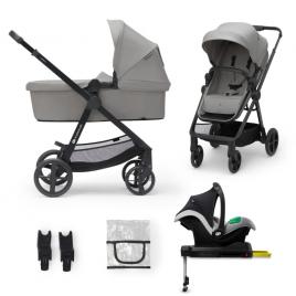 Carucior copii 4 in 1 kinderkraft newly moonlight grey