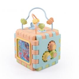 Cub 2 in 1 cu activitati - pastel