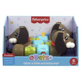 Jucarie pentru bebelusi catelus click and spin fisher-price