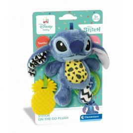 Jucarie senzoriala plus disney stitch cu zornaitoare pentru dezvoltarea simturilor clementoni