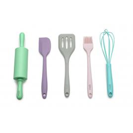 Set 5 mini ustensile de gatit pentru copii melii