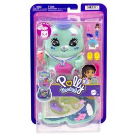 Set gentuta animalut pisicuta marinar cu accesorii polly pocket