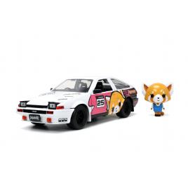 Set masinuta metalica toyota trueno scara 1:24 si figurina aggretsuko