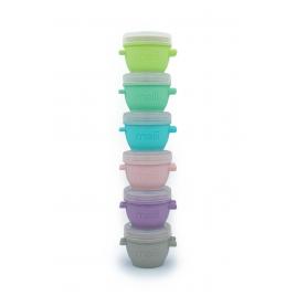 Set 6 recipiente silicon snap and go, melii, 59 ml