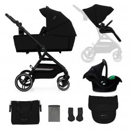 Carucior kinderkraft yoxi 3in1 (mink pro) pure black