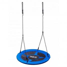 Leagan tip cuib pentru copii xxl, 100 cm, 150 kg, neo-sport 1080, albastru