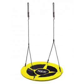 Leagan tip cuib pentru copii xxl, 100 cm, 150 kg, neo-sport 1083, galben