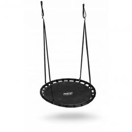 Leagan tip cuib pentru copii xxl, 110 cm, 150 kg, neo-sport 110210, negru