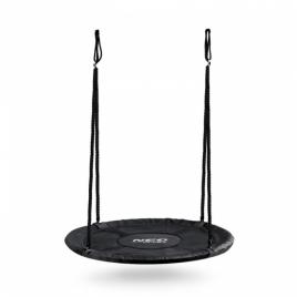 Leagan tip cuib pentru copii xxl, 120 cm, 150 kg, neo-sport 110320, negru
