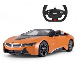 Masina cu telecomanda bmw i8 portocalie scara 1:12
