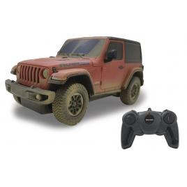 Masina cu telecomanda jeep wrangler muddy rosu scara 1:24