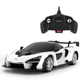 Masina cu telecomanda mclaren senna alb cu scara 1:18