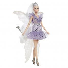 Barbie signature papusa barbie zana maseluta cu aripi de zana bagheta si geanta