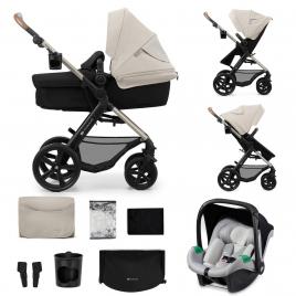 Carucior 3 in 1 kinderkraft moov 2, moonlight grey