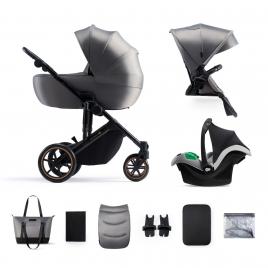 Carucior 3 in 1 kinderkraft prime 2 3in1 mink pro grey