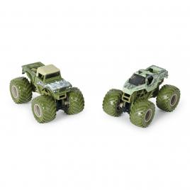 Monster jam set 2 masinute metalice shaker si soldier fortune scara 1 la 64