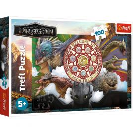 Puzzle trefl 100 cum sa iti dresezi dragonul dragoni in actiune