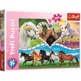 Puzzle trefl 200 frumosii cai