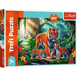 Puzzle trefl 200 obiceiurile tigrului