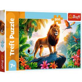 Puzzle trefl 200 regele junglei