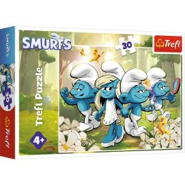 Puzzle trefl 30 aventurile strumfilor