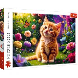Puzzle trefl 500 pisicuta draguta