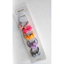 Set de 10 elastice mici pentru par - cristale