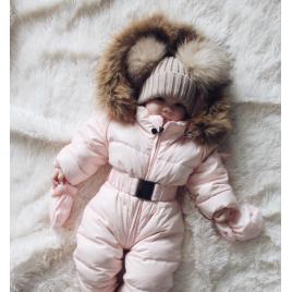 Combinezon subtire din fas cu blanita (marime disponibila: nou nascuti,