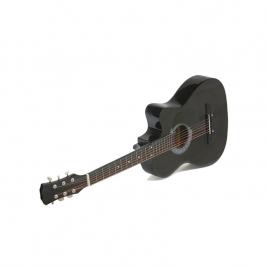 Chitara clasica din lemn 95 cm, cutaway country black