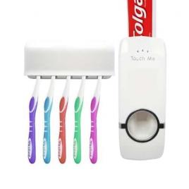 Dozator pentru pasta de dinti cu suport de periute touch me