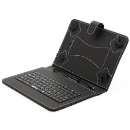 Husa piele ecologica pentru tablete 10 inch cu tastatura micro usb, culoare