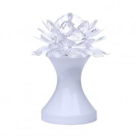 Lampa rotativa in forma de floare lotus cu leduri multicolore