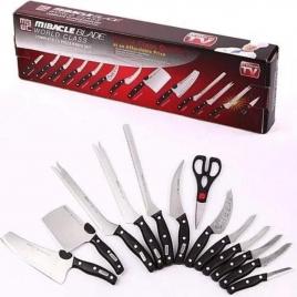 Set de 13 cutite pentru bucatarie miracle blade world class din otel inoxidabil