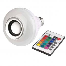 Bec led smart bluetooth cu difuzor 12w si telecomanda