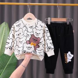 Compleu pentru baietei - happy teddy (marime disponibila: 2 ani)