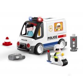 Set de joaca masina de politie 2 in 1 cu accesorii