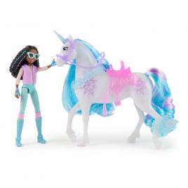Set papusa layla si unicornul glacier unicorn academy